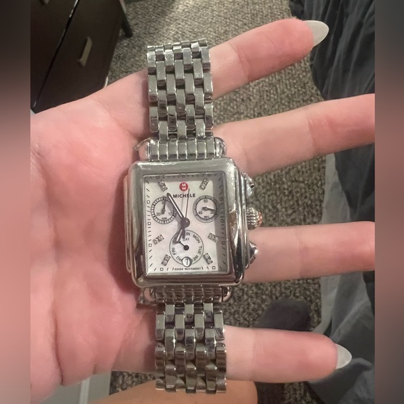 Michele deco mid diamond dial watch - Picture 2 of 9